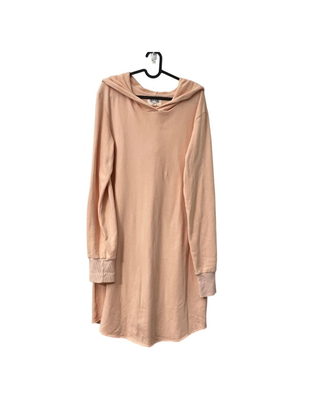 Nation LTD Jen Menchea Peach Hoodie Sweatshirt Dress Womens Size Medium